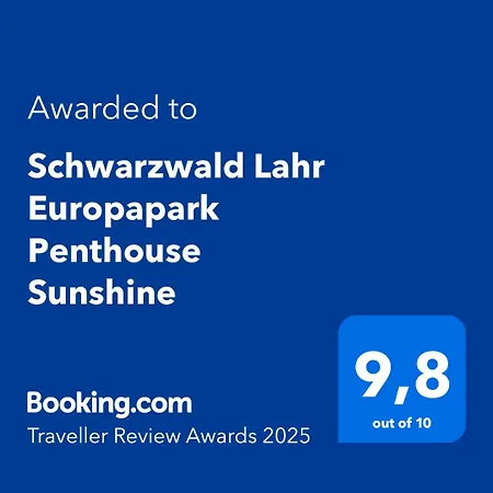 Schwarzwald Lahr Europapark Penthouse Sunshine Apartment