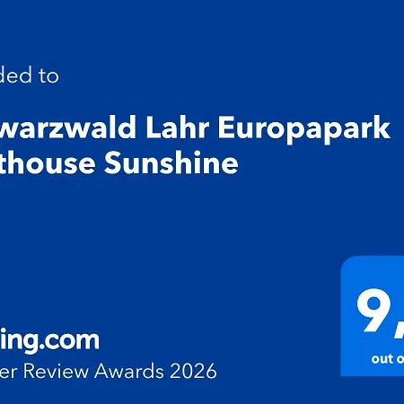 Schwarzwald Europapark Penthouse Sunshine Appartement